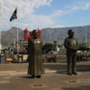 Nobel Square, V &amp; A Waterfront, Cape Town, South Africa: Statues of South Africa's four Nobel Peace Prize winners are on display in the Waterfront area. From Left to Right these include: Nkosi Albert Luthuli, Archbishop Desmond Tutu, former Presidents F.W. de Klerk and Nelson Mandela