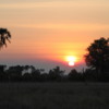 Sunset over the Okavango Delta, Sandibe Concession, Botswana
