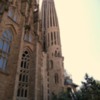 Sagrada Familia: An early morning view of Gaudi's still-unfinished masterpiec