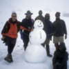 Making a snowman, Arrow Glacier Camp, Mt. Kilimanjaro: A fun way to acclimate