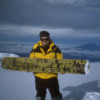 DrFumblefinger on the Summit of Mt. Kilimanjaro!: A beautiful, crystal clear morning, with fresh snow on the ground!