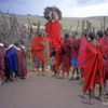 Maasai boma, Tanzania.: The men took turns jumping straight up and to an impressive height