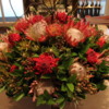 Floral arrangement, Lobby of the Cape Grace Hotel: I love the use of Protea flowers!