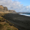 Black sand beach at Vik, South Iceland: The beach goes on for miles and, as you can see, you'll be all by yourself