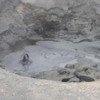 Boiling mud pots in the Hverir Geothermal field, northern Iceland