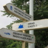 Bratislava street signs: These are very helpful in finding your way around the winding streets of the city