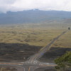 Saddle Road, from the summit, looking north: View from the Pu'u Huluhulu.