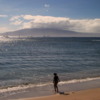 Lahaina Beach viewed from Front Street: With distant views of the island of Lanai