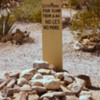 Grave Marker, Boothill Gravelyard in Tombstone Arizona: Cowboy poetry at its finest