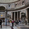Rome-- the Pantheon: The interior is little altered in the past 2000 years