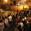 Crowd at the Trevi Fountain, Rome: It's a popular venue with tourists