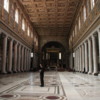 Rome -- Santa Maria Maggiore Church: A renaissance roof with ancient mosaics on the walls