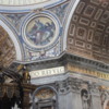 St. Peter's Basilica -- Detail of roof: The letters around the roof are over 2 meters tall