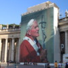 Vatican -- St. Peter's Square: Mural of Pope John Paul II