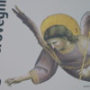 Padova -- Scrovegni Chapel: A sample of the art on the walls in the Chapel. Photo taken of a billboard
