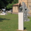 Padova -- Scrovegni Chapel: The grounds outside the chapel hold a display of modern statues