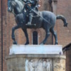 Padova -- Saint Anthony's Basilica: The statue in front of the church is of Gattamelata, a mercanary general. It is remarkable for: i) being crafted by Donatello, ii) being the first non-religious themed statue in over a thousand years
