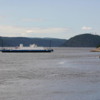 Ferries at Mouth of Saguenay Fjord: The ferry service runs about every 15 minutes at no charge.