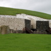 Entry to the passage tomb of Newgrange: Note the use of different colored rocks
