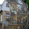 Quebec - La Petit Champlain Blvd in Lower City: One of many beautiful murals scattered throughout the city.