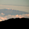 Distant views of Mauna Kea on the Big Island: From the summit of Haleakala