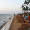 Sunset at the Sea Spray Restaurant, Colombo: One of several restaurants at the Galle Face Hotel. Excellent seafood!