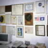 25 Barnes Place, Colombo: Some of the many awards Arthur had receive over the years, on display in his outer office