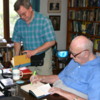 DrFumblefinger and Arthur C. Clarke: Arthur was always very kind in signing my books for me. Dr. Lester Thompson helps out (far left)