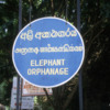 Pinnawala Elephant Orphanage, Sri Lanka: Sign at the entrance