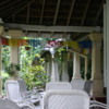 Anuradhapura -- Tissawewa Rest House: The patio on which we enjoyed a fine dinner and breakfast.