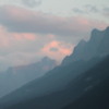 Sunset over Mt. Rundle and Canmore, Banff National Park, Alberta