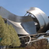 Chicago -- Jay Pritzker Pavillion, Millennium park: Waves of steel characteristic of Frank Gehry's architecture. It's a popular venue for summer concerts.