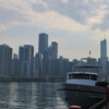 View of Chicago skyline from Navy Pier
