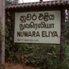 Sign at entrance to Nuwara Eliya
