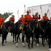 Calgary Stampede RCMP Musical Ride: Mounties getting ready to head out for their performance