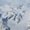 Greenland from the air:  Mountains, snow and glaciers