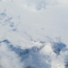 The ripples of a glacier as seen from the air, Greenland