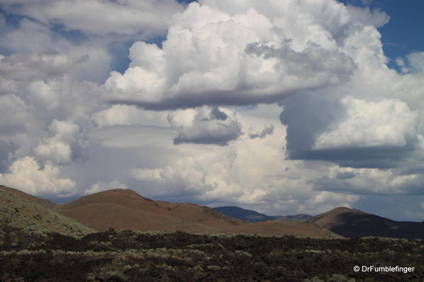 Clouds over Craters of the Moon National Monument, Idaho