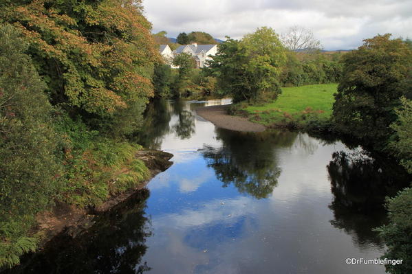 Town of Sneem. Upriver from bridge