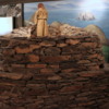 Skellig Experience Center, Portmagee: Mock-up of monks building their beehive huts