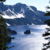 Crater Lake National Park -- Phantom Ship Island: One of two islands in the lake