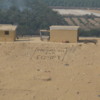 We Will Die for Egypt.: Message in the sand.