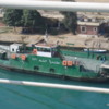 Car ferry, Suez Canal.: Car ferry at a canal crossing point.