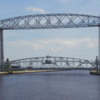 Aerial Lift Bridge, Duluth, Minnesota: Bridge lowered.