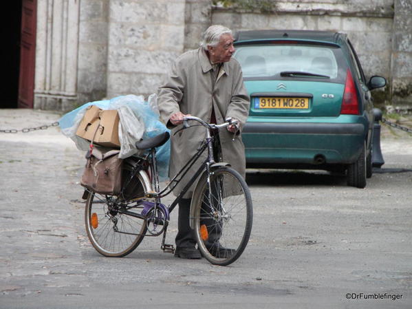Man with Bike, Chartres, France #2