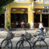 Cafes with a French flavor in restored buildings, Hoi An.