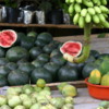 Produce Stand, Southern Sri Lanka: The papayas were especially good.  Watermelon "juice" is very popular in Sri Lanka