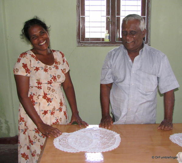 Managers of the lace making center in Weligama, Sri Lanka