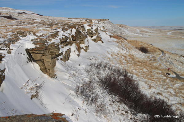 Head-Smashed-In-Buffalo Jump viewed from Top
