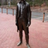 Life-size statue of Thomas Jefferson at Monticello: He was 6'2" tall.